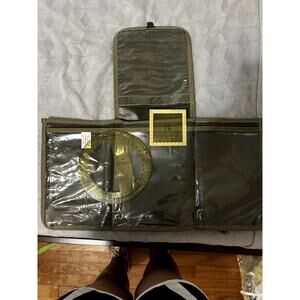 Vintage Italian Made Surveyor's Tri-Fold Canvas Crossbody Bag